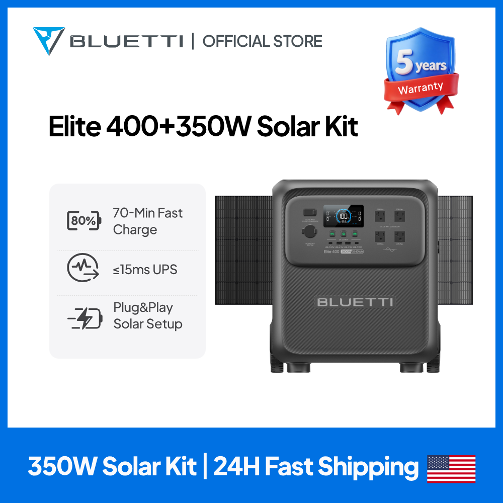 Flexible Solar Panel - BLUETTI Elite 400 3840Wh Solar Generator