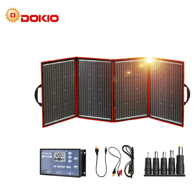 Dokio Brand Flexible Foldable  - مراجعة Flexible Solar Panel وسعره