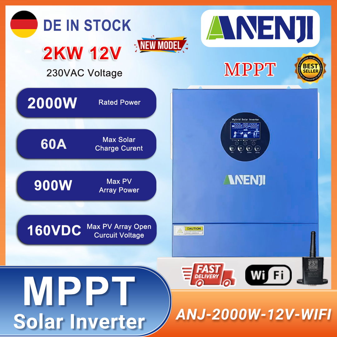 2KW 12V Hybrid Solar Inverter  - مراجعة Flexible Solar Panel وسعره