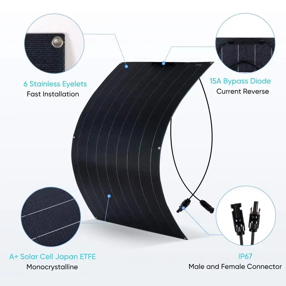 430W Monocrystalline Silicon F - مراجعة Flexible Solar Panel وسعره