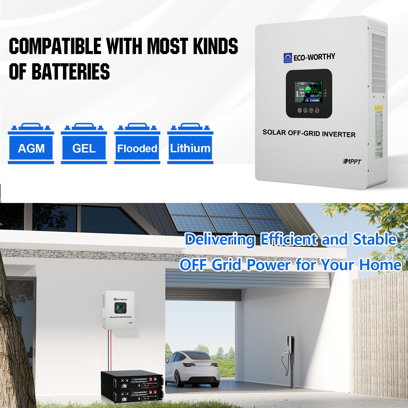 ECO-WORTHY UL1741 5000W 48V So - مراجعة Flexible Solar Panel وسعره